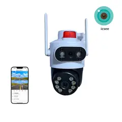 OEM - Cámara IP PTZ Doble Lente Exterior Sirena UHD