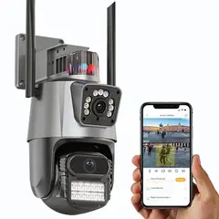 OEM - Camara de Seguridad Doble Lente UHD Sirena