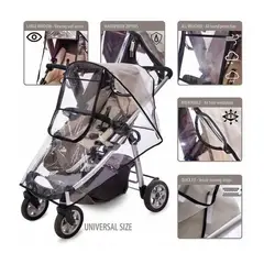 GENERICO - Protector De Coche Para Bebé Transparente - Impermeable