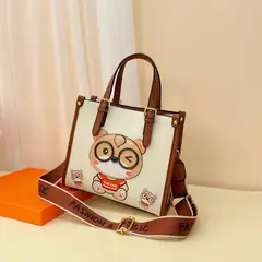 GENERICO - Bolso beige de cuero PU importado