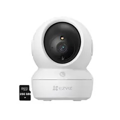 EZVIZ - H6C PRO 5MP Cámara Wifi Gira 360 Llamada app + Micro SD 256Gb