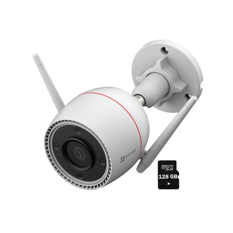 H3C 5MP 3K Cámara Wifi Exterior IP67 Noche Color MicroSD 128GB