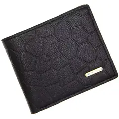 GENERICO - BILLETERA DE HOMBRE DELGADA PLEGABLE CON TARJETERO Y CREMALLERA