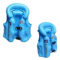 GENERICO - Chaleco Flotador Salvavidas Para Niños Celeste