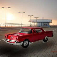 GENERICO - Chevrolet Vel Air De Año 1949 A 1980 Rojo 13 Cm