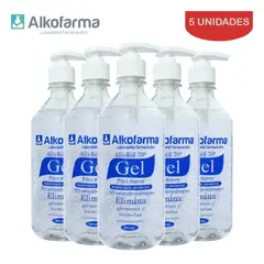 ALKOFARMA - Alcohol en gel 70° 500ml ALKOFARMA. Pack 5 unidades