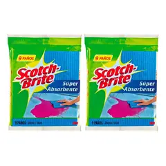 SCOTCH BRITE - Pack x2 Paño Absorbente x9
