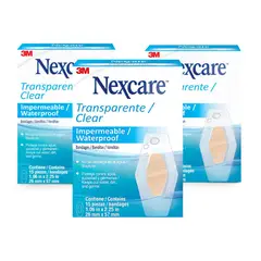 3M NEXCARE - Pack x3 Banditas Nexcare Impermeable Waterproof x15