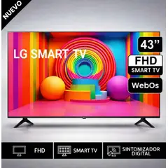 LG - Televisor 43” ThinQ AI 43LR6000PSA Smart TV FHD 2024