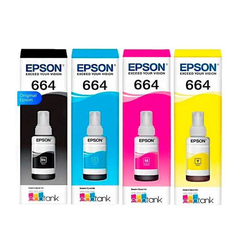 KIT TINTA 664 PARA L200 210 350 575 1455