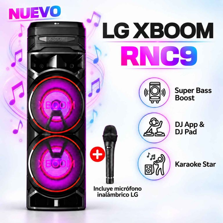 Torre de sonido XBOOM RNC9 Multi-Bluetooth Karaoke Star + Microfono