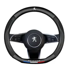 JET - Funda De Volante Premiun Tipo D Para Peugeot con Fibra