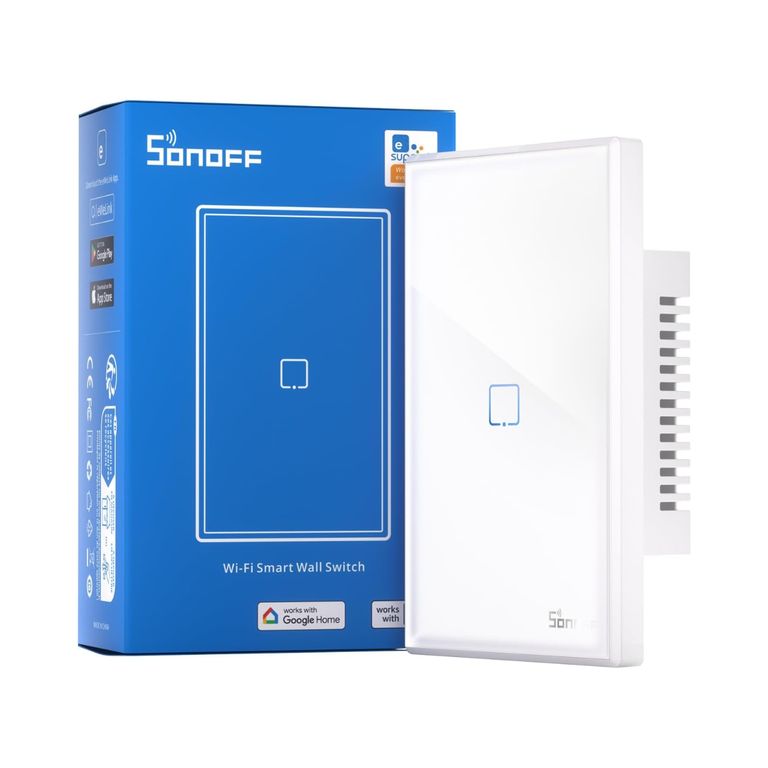 Interruptor Inteligente T2 Blanco 1 Boton Wifi