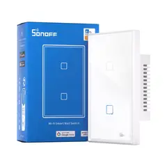 SONOFF - Interruptor Inteligente T2 Blanco 2 Botones Wifi