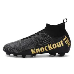 SHANDIAN - Zapatillas de Fútbol Hombre FG zapatos hombre Negro