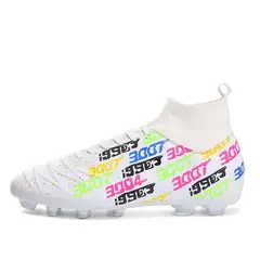 SHANDIAN - Zapatillas de Fútbol Hombre FG zapatos hombre Blanco