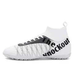 SHANDIAN - Zapatillas de Fútbol Hombre TF zapatos hombre Blanco