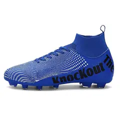 SHANDIAN - Zapatillas de Fútbol Hombre FG zapatos hombre Azul