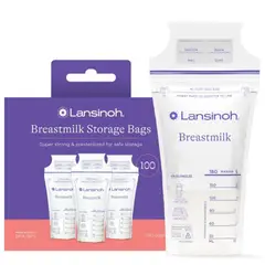 LANSINOH - - Bolsas de almacenamiento de leche materna 100 uds