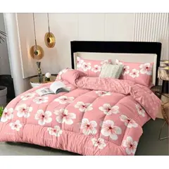 GENERICO - Set de cobertor + juego de sabanas 2 Plz bramante 5 Piezas Algodón