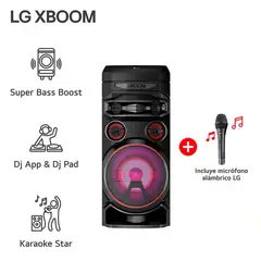 LG - Torre de Sonido XBOOM con Bluetooth y Karaoke RNC7 + Microfono