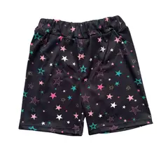 RED CARROT - Short negro con estrellas rosa y verde
