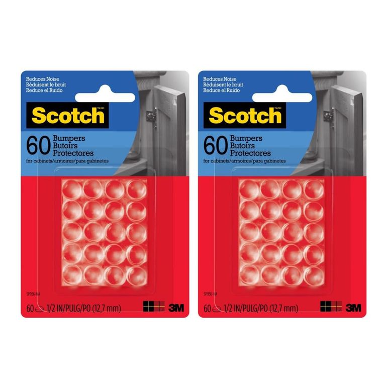 Pack x2 Topes De Goma Scotch Transparente X60