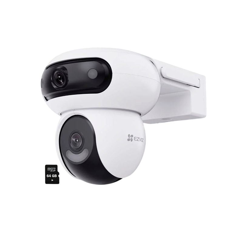 Cámara H90 Dual 4MP + 4MP Binocular WiFi Gira 360 Exterior 64GB