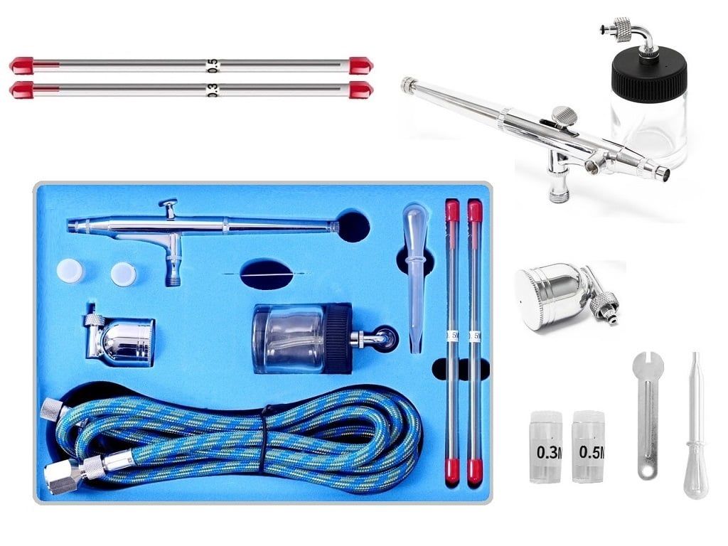 Aerógrafo Doble Acción Pistola Kit Pintura Repostería Diseño