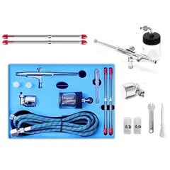 GENERICO - Aerógrafo Doble Acción Pistola Kit Pintura Repostería Diseño