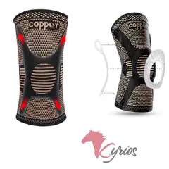 NO LOGO - Rodillera de Gel con Hilo de Cobre Talla XL