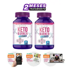 KETO WEIGHT LOSS - QuemaGrasa KetoBurner Promo x2 + Asesoria x2 Mes + Recetario Fit