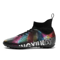 SHANDIAN - Zapatillas de Fútbol Hombre TF zapatos hombre Negro