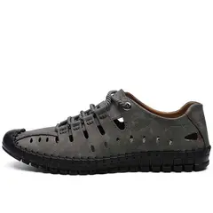 SHANDIAN - Sandalia Hombre De Primavera Verano Gris