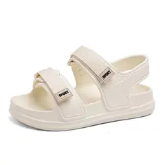 SHANDIAN - Sandalia Mujer De Primavera Verano Beige