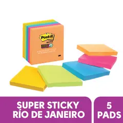 3M - Notas Adhesivas 654 Post It Supersticky Rio De Janeiro
