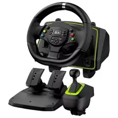 GENIUS GX - Timón + Pedal + Palanca Speed Master X2 Dual Motor Ps4