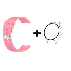 GENERICO - CORREA SILICON 22MM + BUMPER 46 MM PARA HUAWEI WATCH GT 2 ROSADO