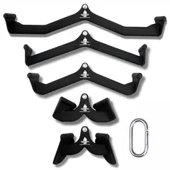 RUNNING SPORT PERU - Set 5 Barras para Poleas Anatómicas Gym Fitness