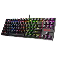 REDRAGON - Teclado Mecánico Negro Kumara K552RGB Switch Rojo