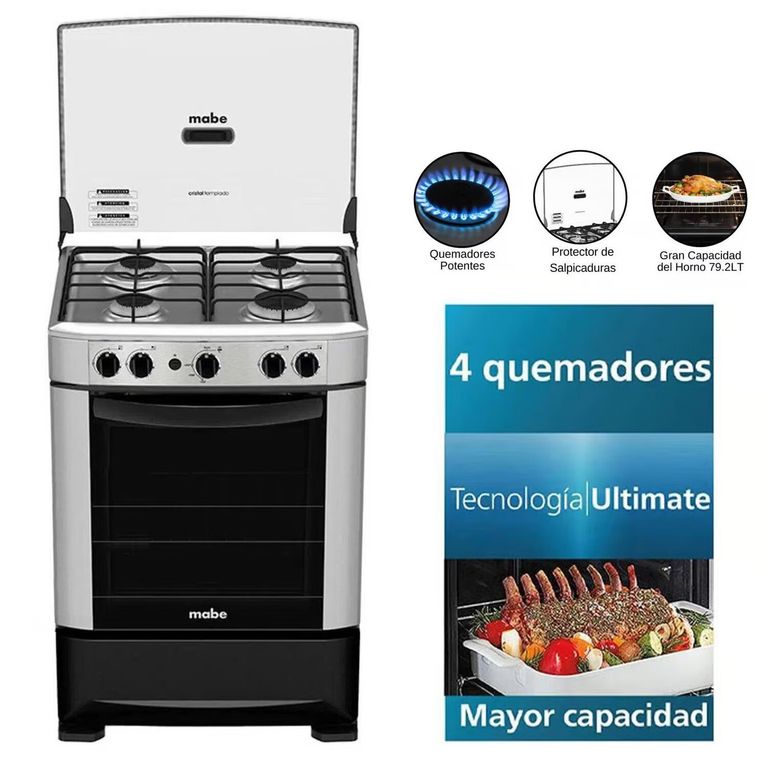 Cocina 4 hornillas Encendido Electrico CMP6014AG0