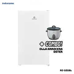 INDURAMA - FRIGOBAR 90 L BLANCO - RI-101BL + ARROCERA OSTER BLANCA