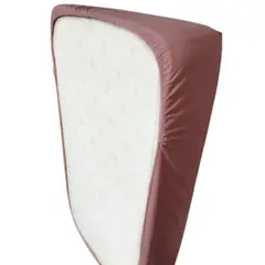 GENERICO - Sabanas Bajeras -Ajustable Color Palo Rosa Talla 2 plaza pack 2 (UND)