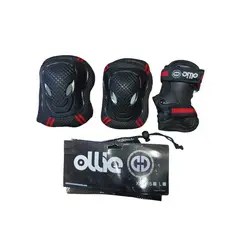OLLIE - KIT DE PROTECCION TALLA XS ROJO