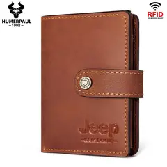 JEEP - Billetera Kavis de cuero BP944 con botón eyector y monedero