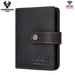 GENERICO - Billetera J-Kavis de Cuero BP944 con botón eyector y monedero