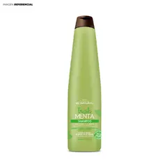 BE NATURAL - Shampoo para cabello graso Fresh Menta de 350 ml