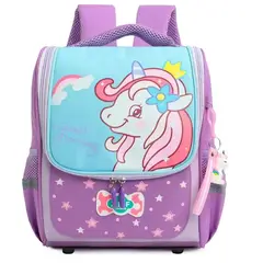 GENERICO - Mochila Unicornio Escolar con Llavero