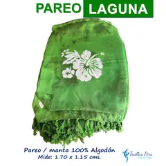 TOALLAS PERU DETALLES Y MAS - Pareo Laguna Verde 100% algodón - Playa o Piscina