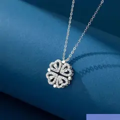 GENERICO - Collar trebol de corazones